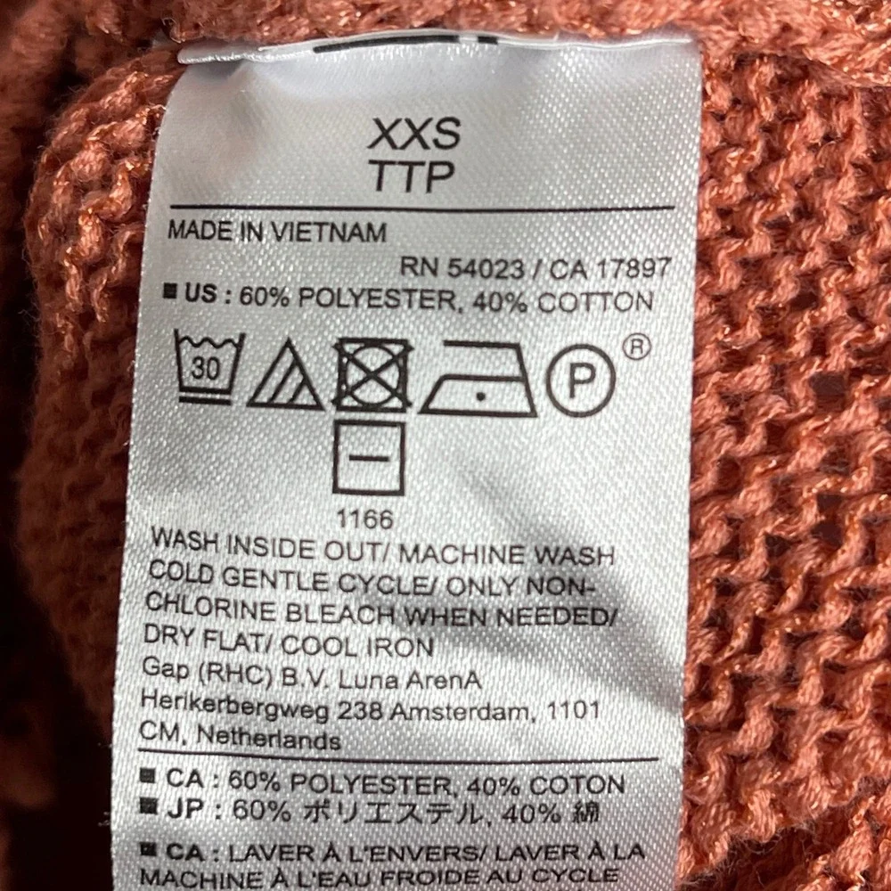 Banana Republic Factory Slouchy Sweater Womens XXS Pink‎ Amaretti Short Sleeve